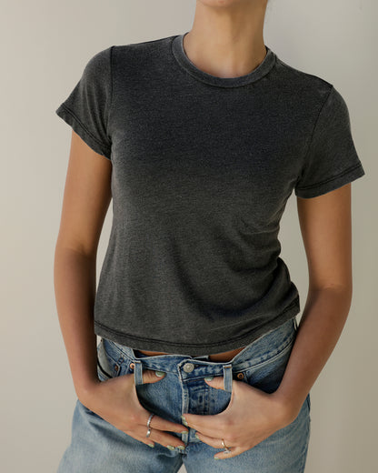 DAYDREAMER LA BABY TEE X WASHED BLACK