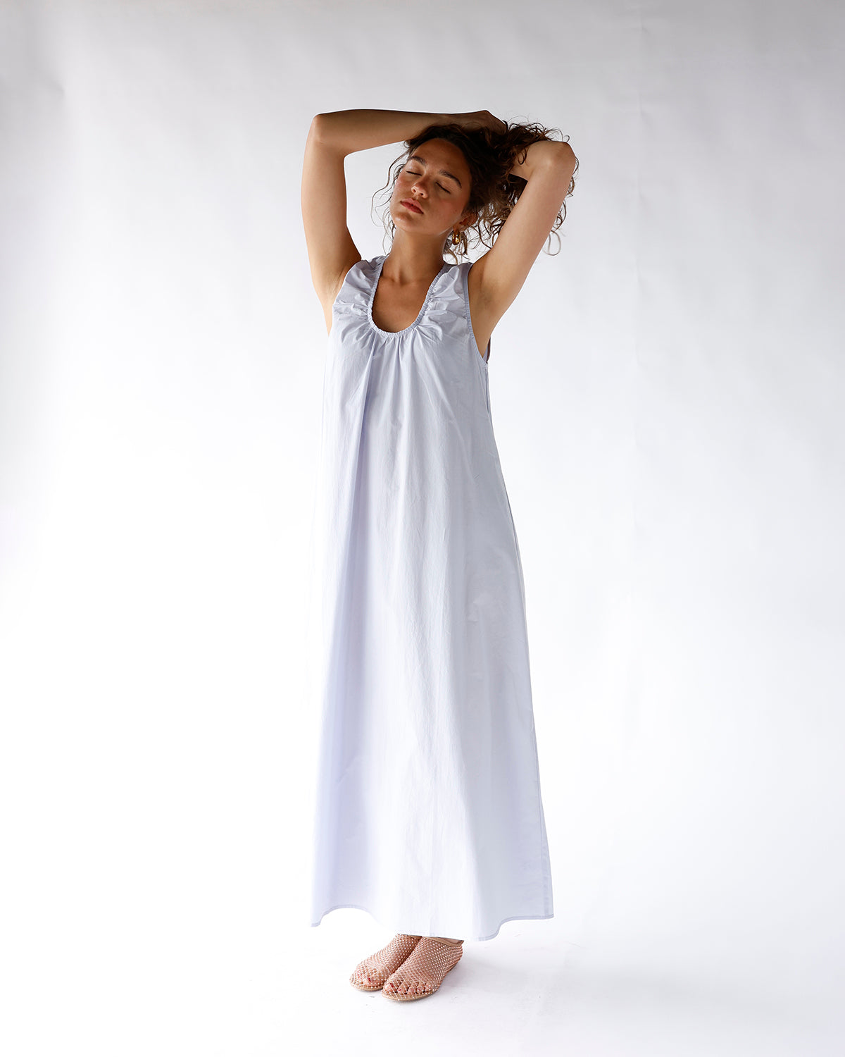 OCEAN AIR SCOOP NECK DRESS