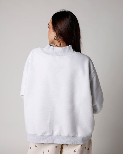 REVERSIBLE LUCKY MOCK NECK SWEATSHIRT
