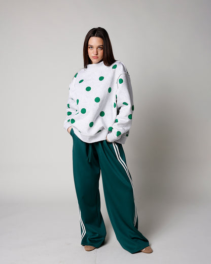 REVERSIBLE LUCKY MOCK NECK SWEATSHIRT