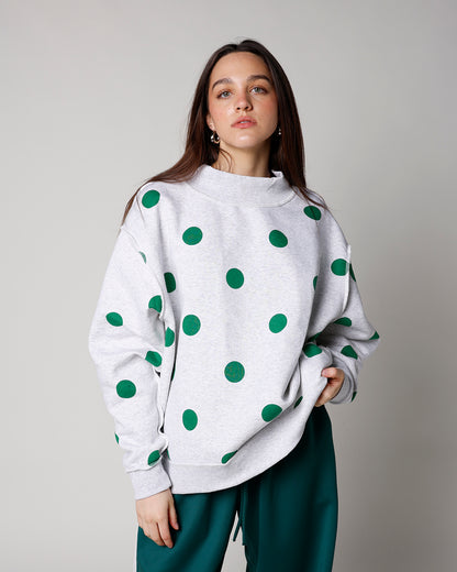 REVERSIBLE LUCKY MOCK NECK SWEATSHIRT