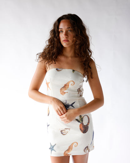 SEA SIREN SEQUIN MINI DRESS
