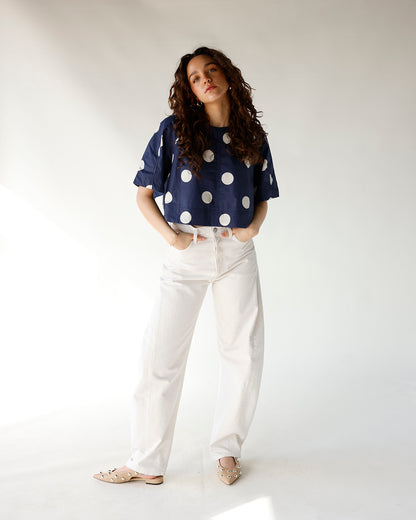 THE DOTTED TOP X NAVY
