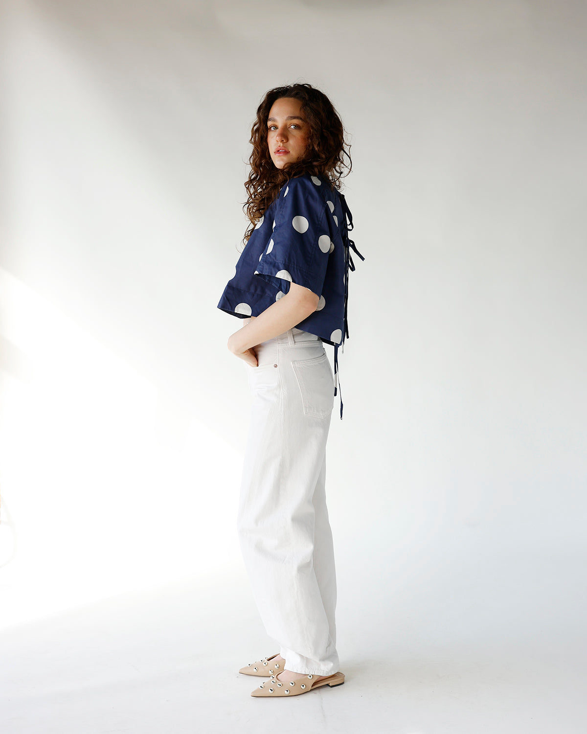 THE DOTTED TOP X NAVY