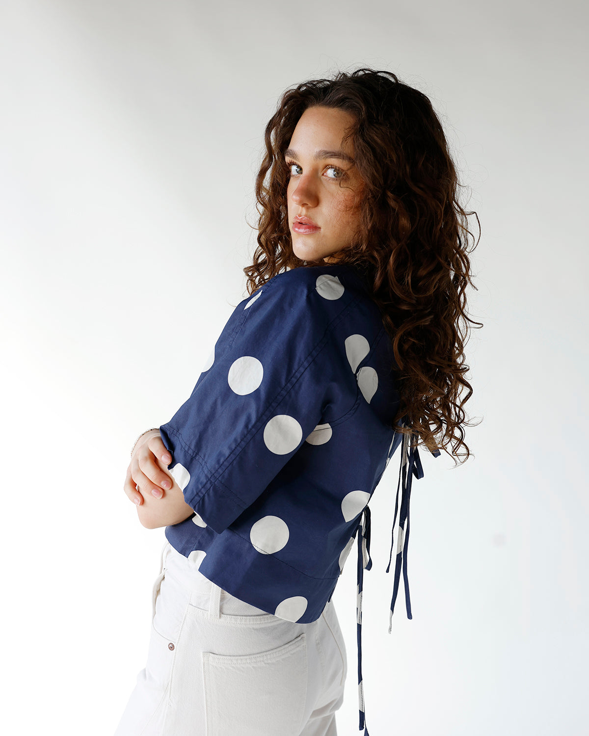 THE DOTTED TOP X NAVY