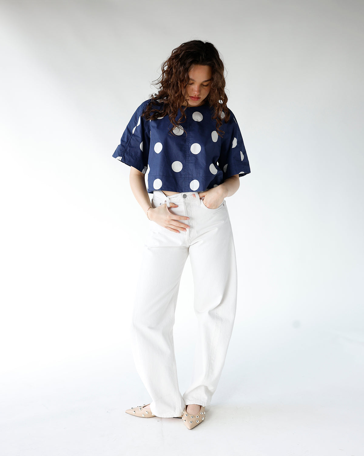 THE DOTTED TOP X NAVY