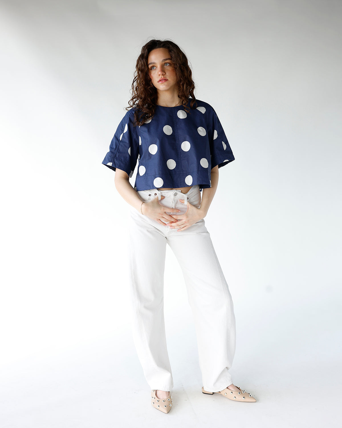 THE DOTTED TOP X NAVY