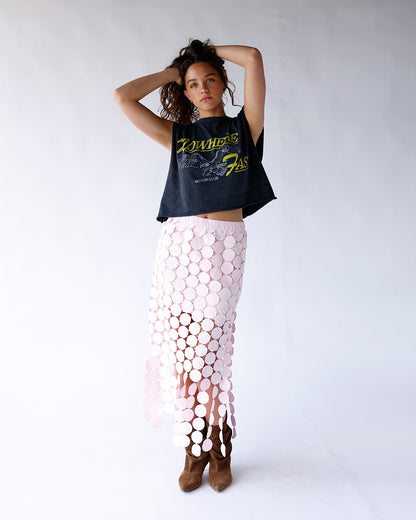PRETTY IN PINK DISCO SKIRT