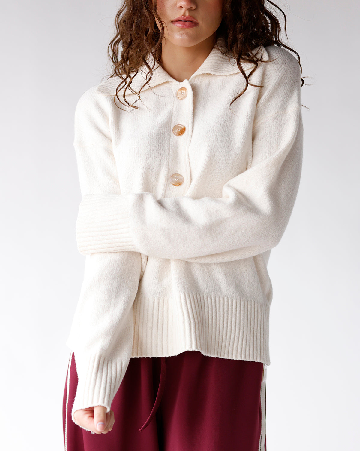 FREE PEOPLE TRADING UP POLO X IVORY