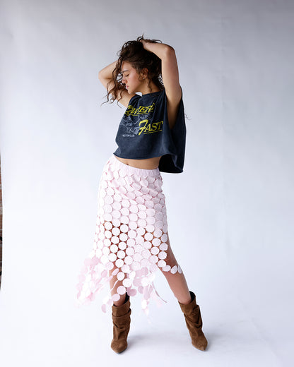 DAYDREAMER NOWHERE FAST CROPPED MUSCLE TEE