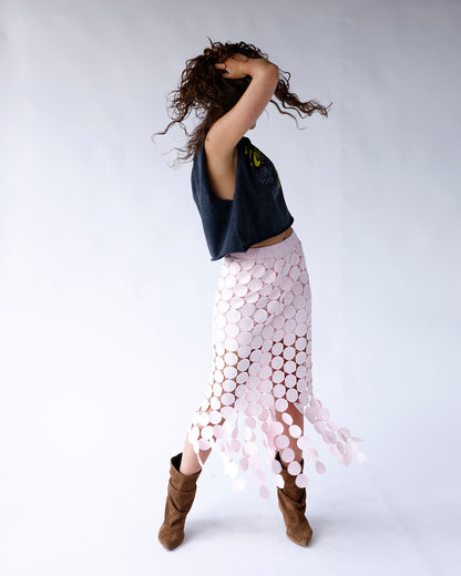 PRETTY IN PINK DISCO SKIRT