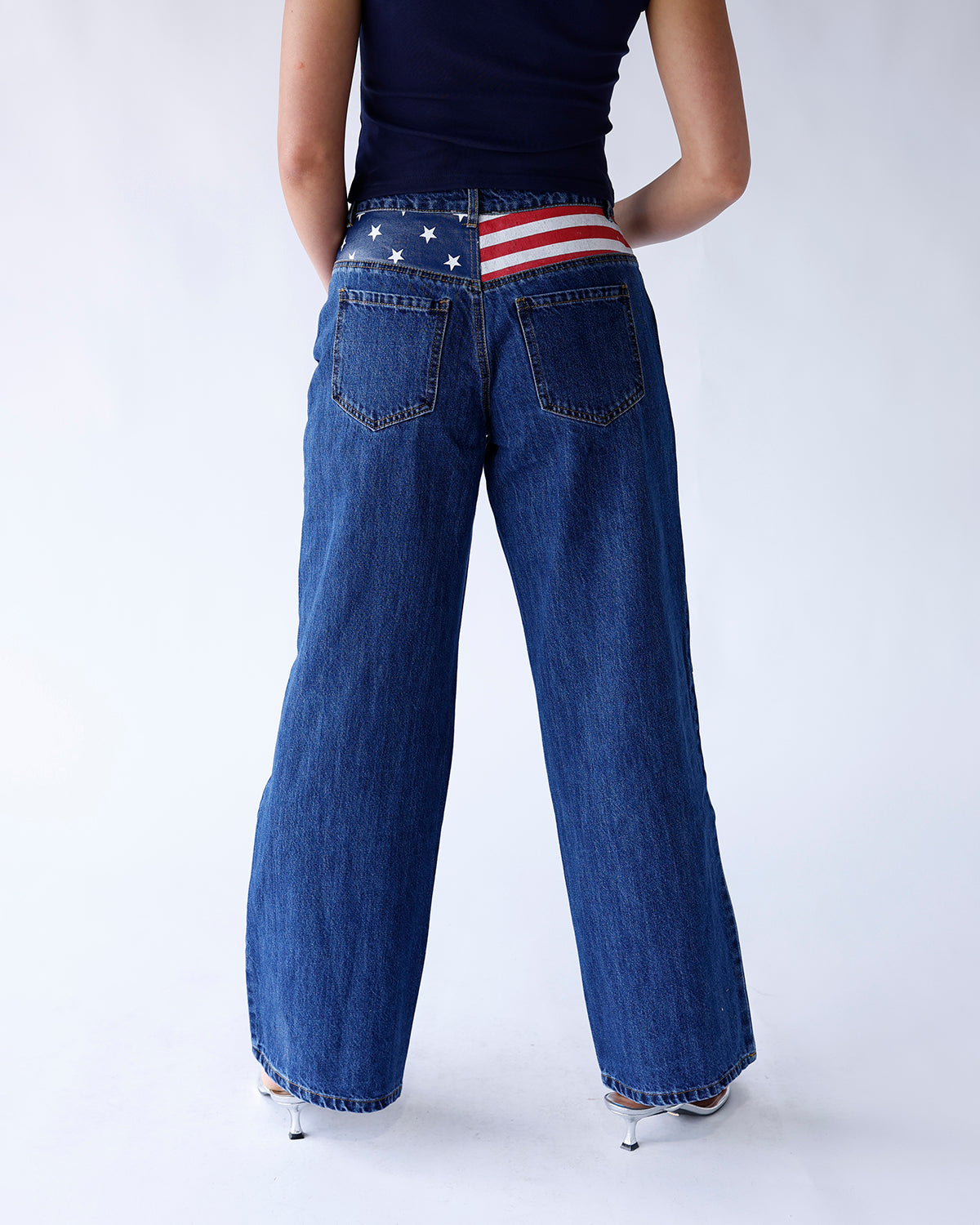 USA FLAG DENIM JEANS