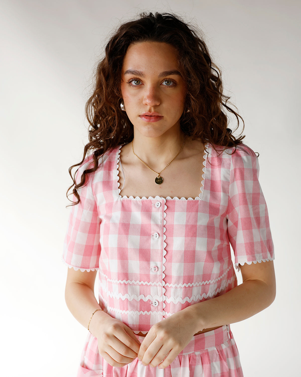 GINGHAM DARLING TOP