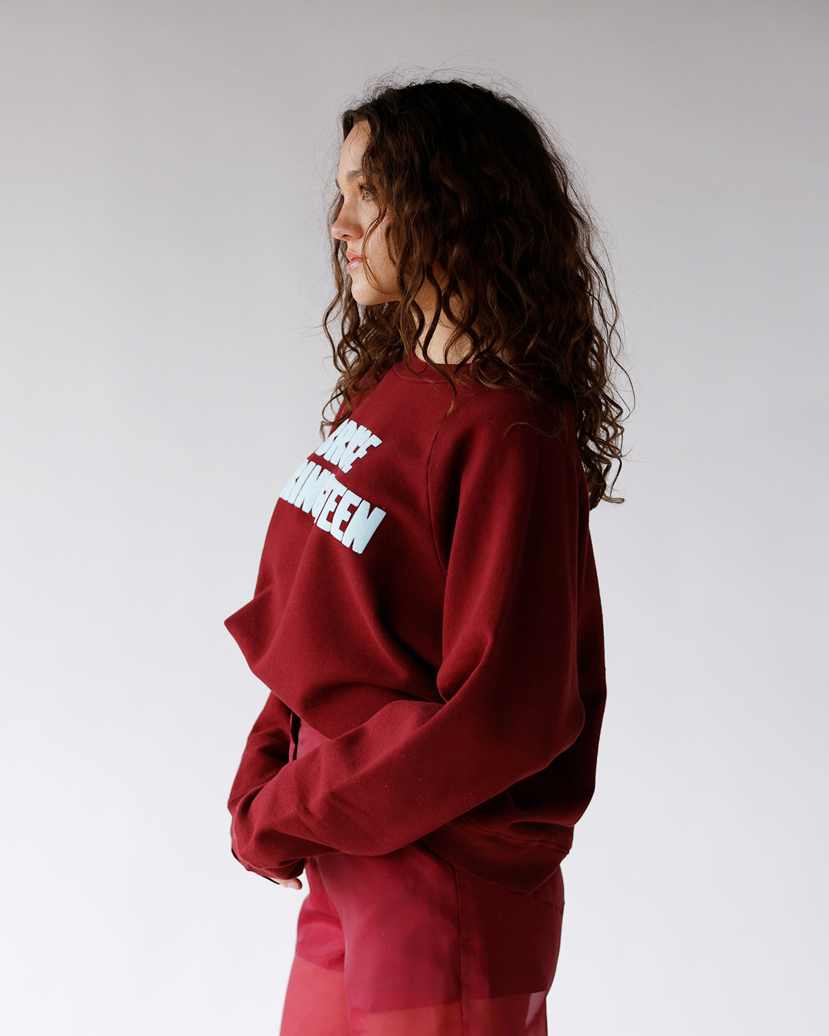 DAYDREAMER BRUCE SPRINGSTEEN VINTAGE RAGLAN SWEATSHIRT IN DARK CHERRY