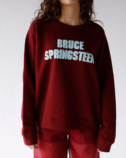 DAYDREAMER BRUCE SPRINGSTEEN VINTAGE RAGLAN SWEATSHIRT IN DARK CHERRY