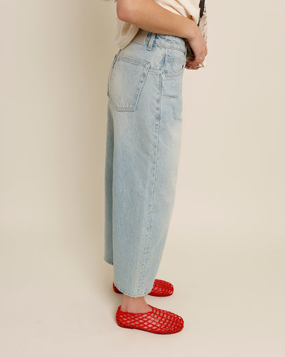 FREE PEOPLE DEEP TRANCE DROPPED BOYFRIEND JEANS IN BLEACHED OUT
