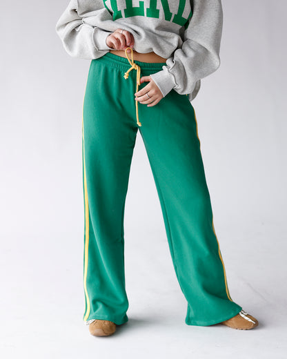 DAYDREAMER SOLID TRACK PANT IN JADE