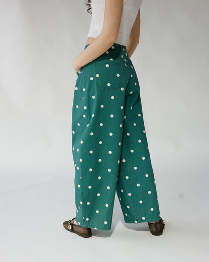 LUCKY DOT BARREL JEANS