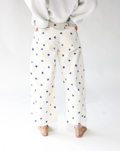 BORN TO SHINE STAR BARREL JEANS