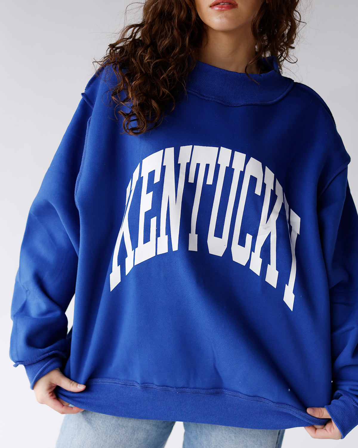 KENTUCKY & KY REVERSIBLE MOCK NECK SWEATSHIRT