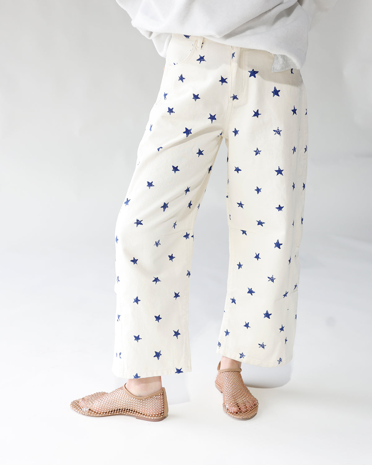 BORN TO SHINE STAR BARREL JEANS