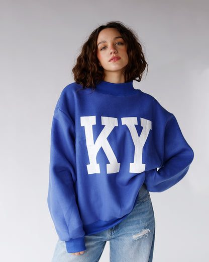 KENTUCKY & KY REVERSIBLE MOCK NECK SWEATSHIRT