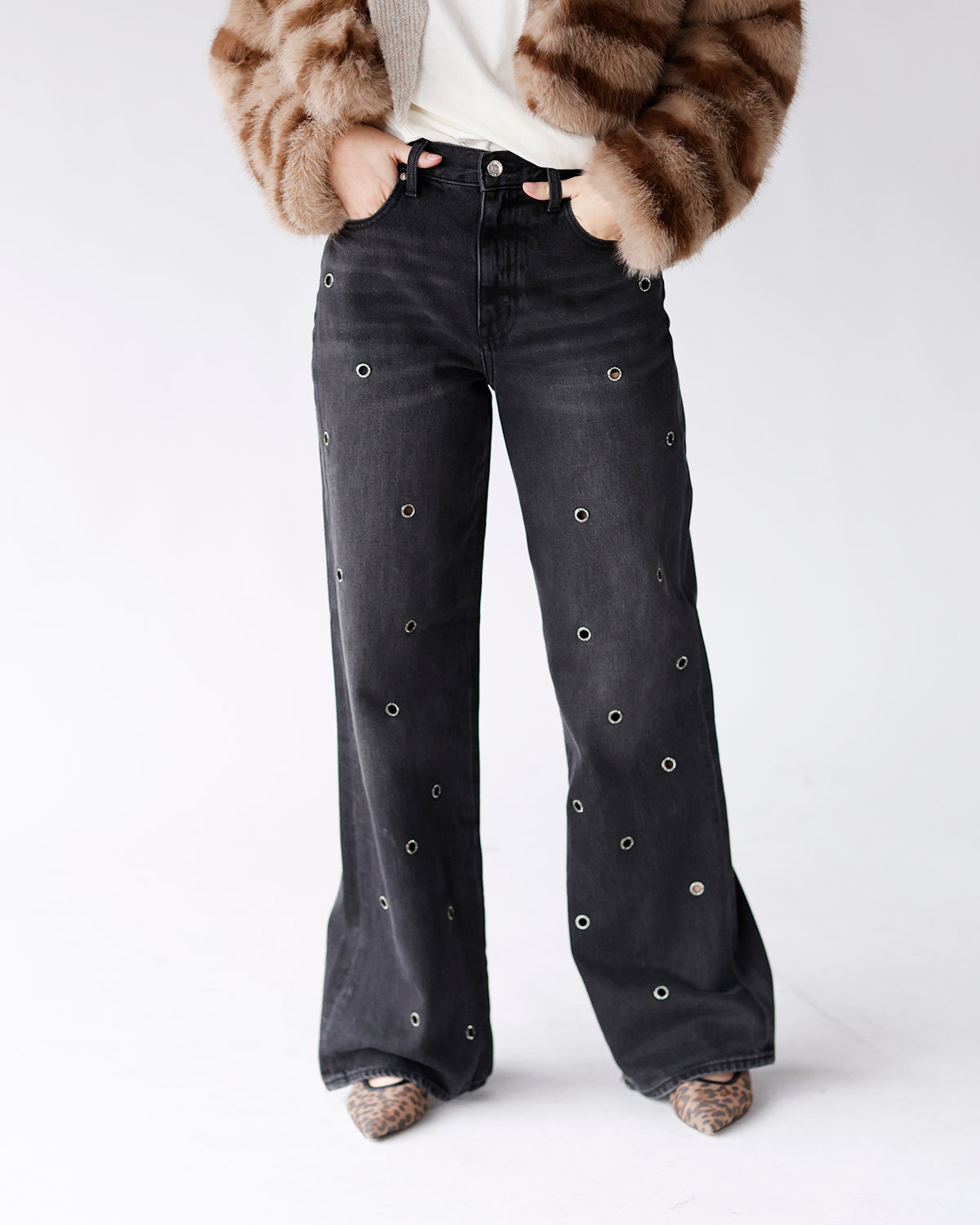PISTOLA HENDRIX HIGH RISE WIDE LEG JEAN X GLAMOUR