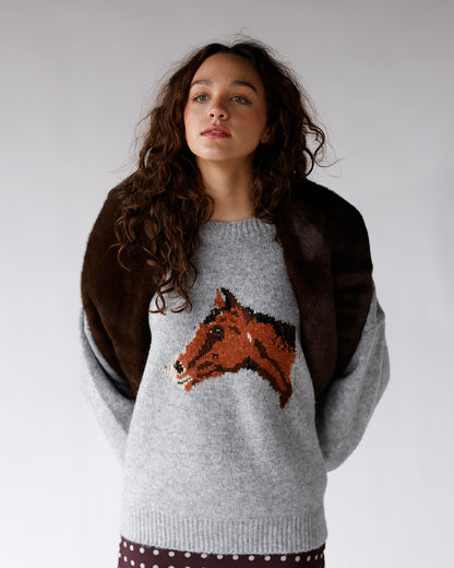 FREE PEOPLE SNOW ANGEL FAUX FUR SCARF X ESPRESSO