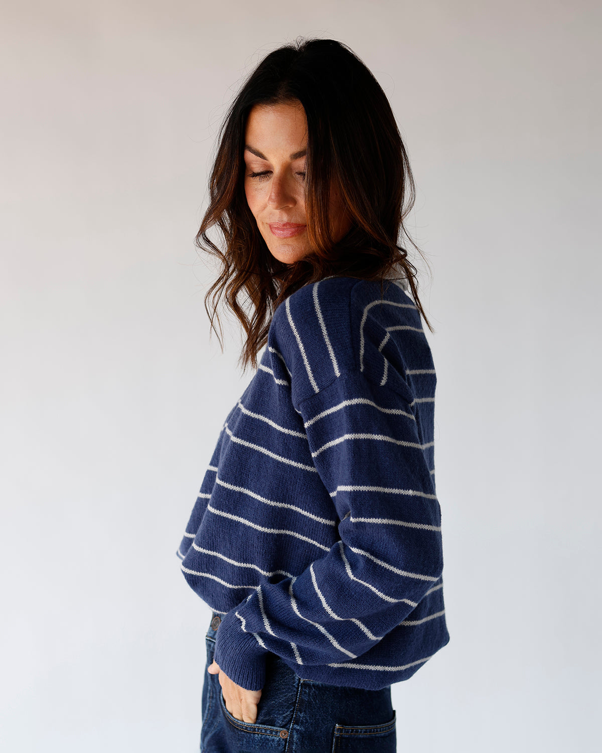 STORMY SKIES POLO SWEATER