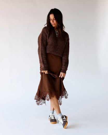 ASTR THE LABEL ARCHER CREWNECK SWEATER