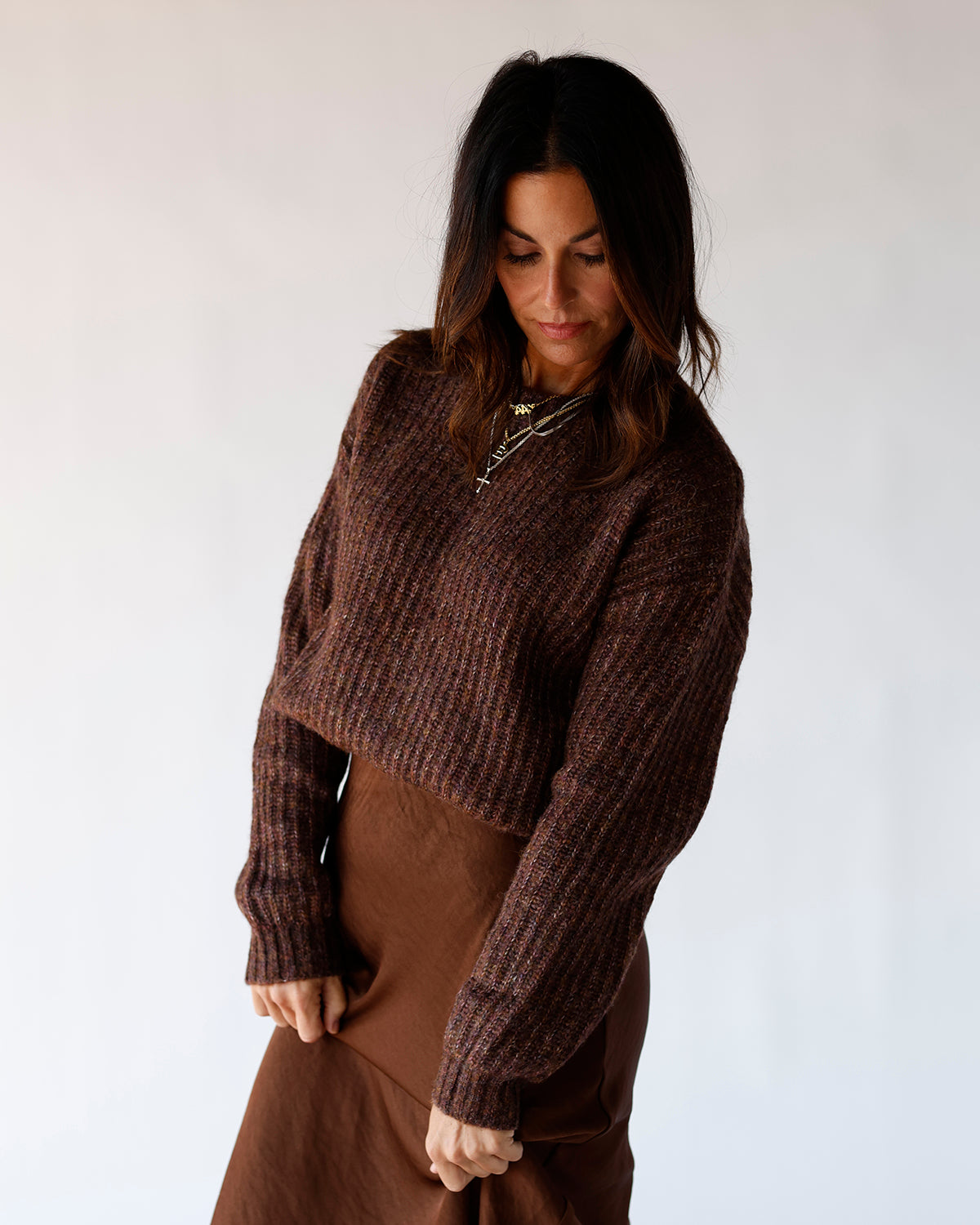 ASTR THE LABEL ARCHER CREWNECK SWEATER