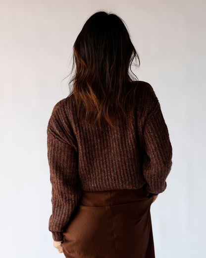 ASTR THE LABEL ARCHER CREWNECK SWEATER