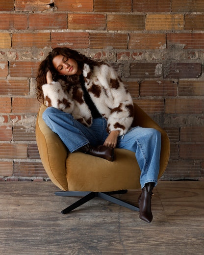 COWHIDE CHIC LUXE JACKET