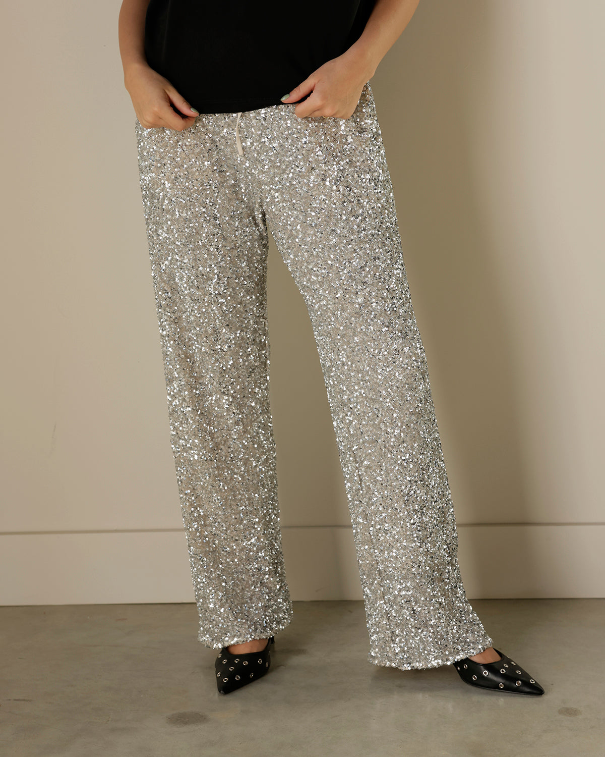SASSY SEQUIN SHIMMERING PARTY PANTS