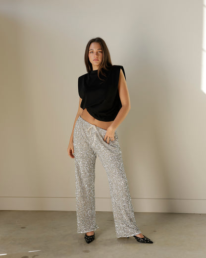 SASSY SEQUIN SHIMMERING PARTY PANTS