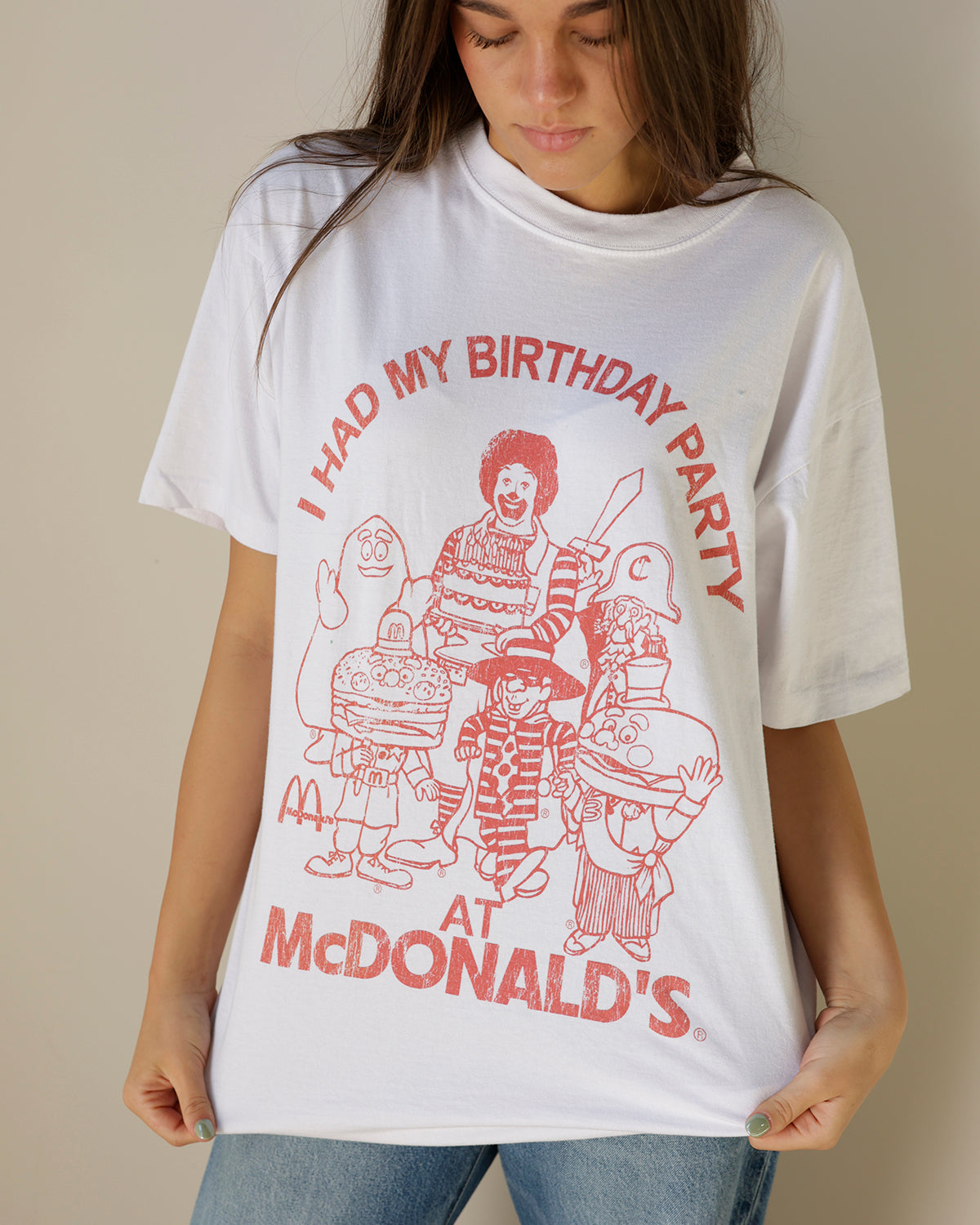 I HAD MY BIRTHDAY PARTY AT MCDONALD'S GRAPHIC TEE