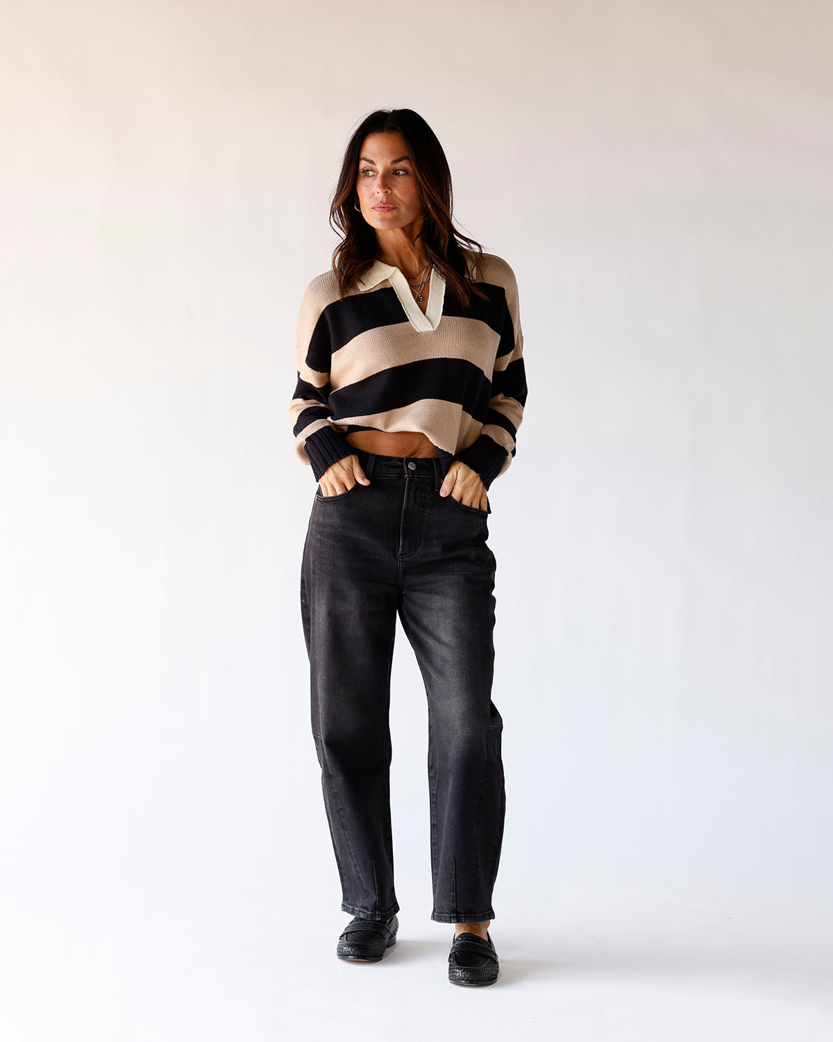 LATTE LOVE POLO SWEATER