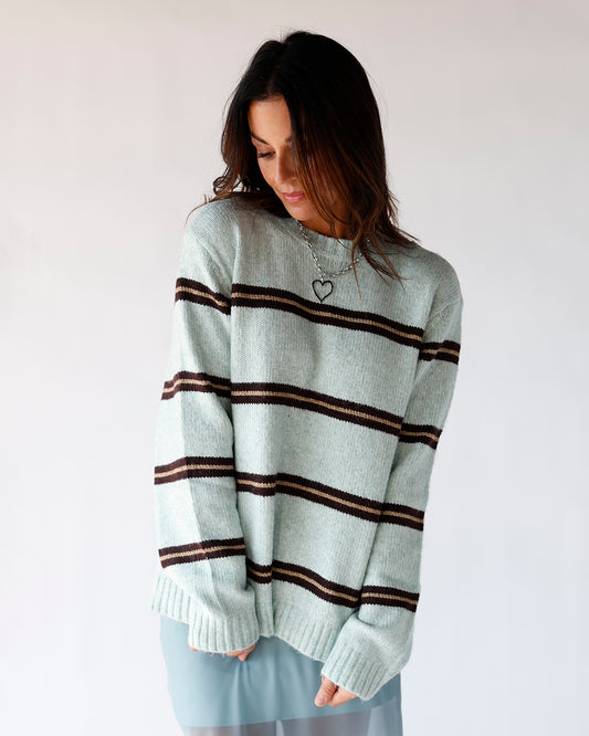 cozy soft sweater pin stip fall wardrobe winter