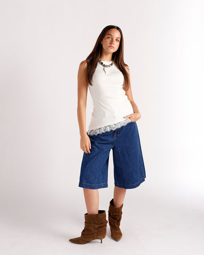 EVERYDAY ELEGANCE SLEEVELESS TOP X WHITE