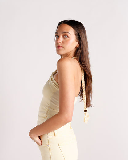SUNNY SIDE CHIC HALTER TOP