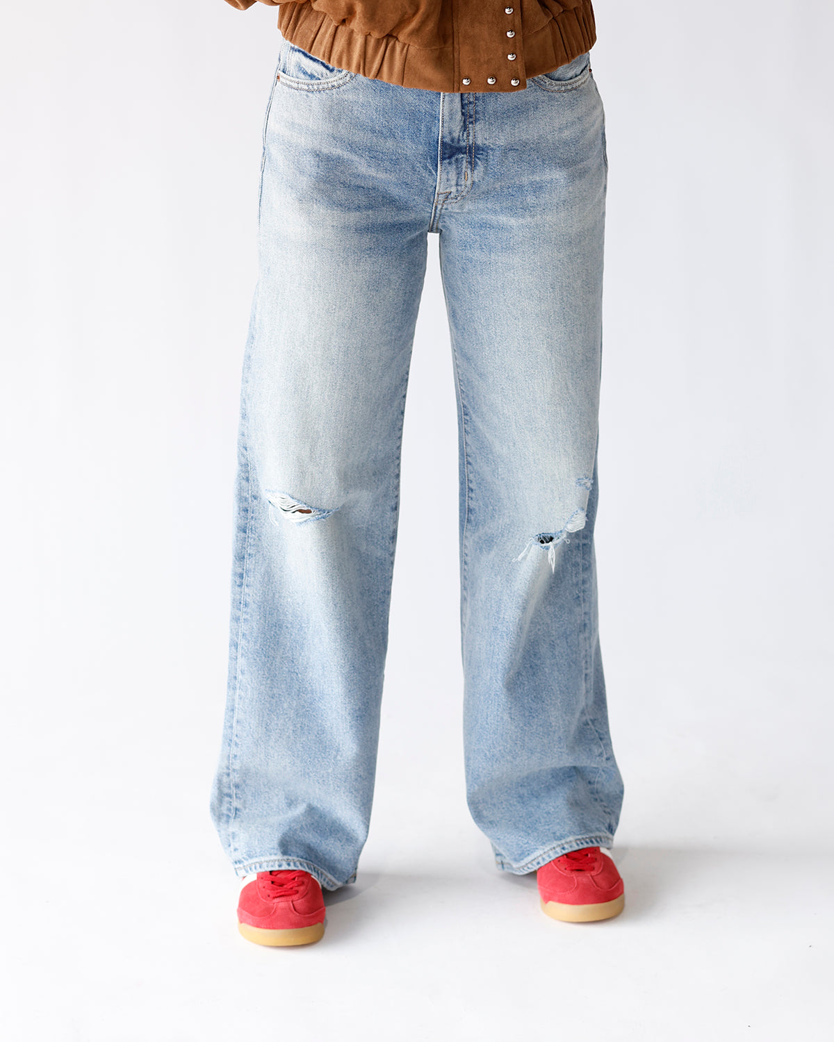 PISTOLA HENDRIX HIGH RISE BAGGY JEAN X APPRENTICE DISTRESSED
