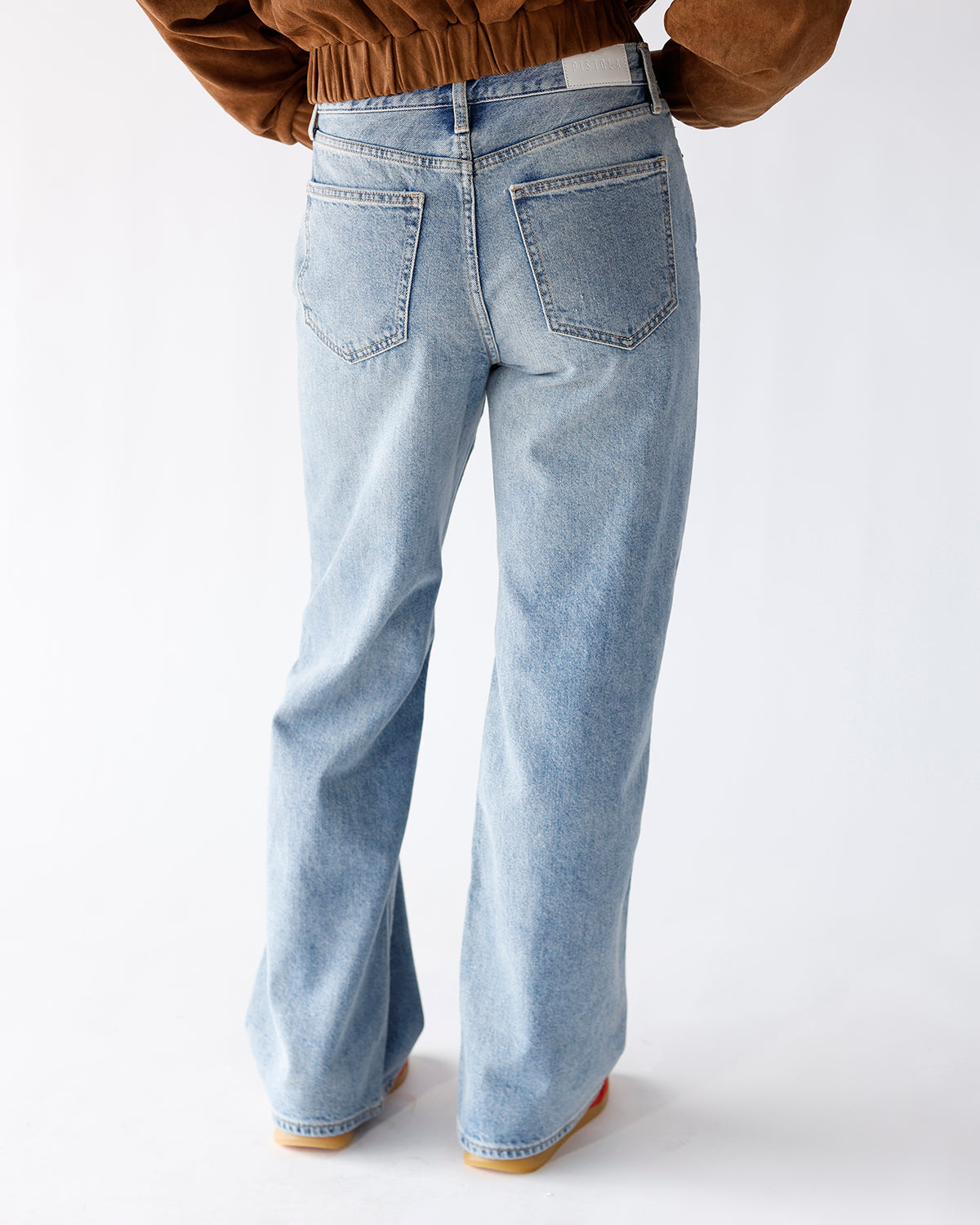 PISTOLA HENDRIX HIGH RISE BAGGY JEAN X APPRENTICE DISTRESSED