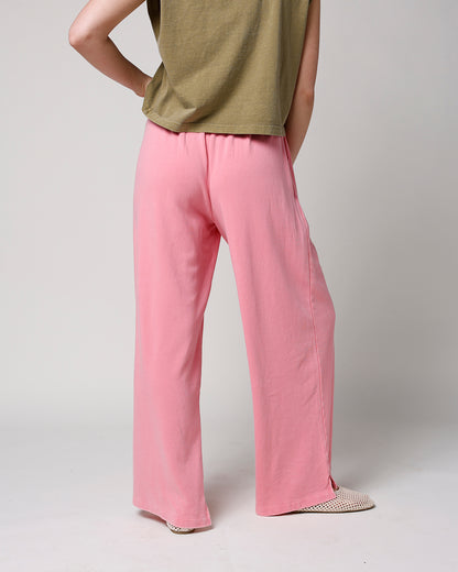 POPPY FOLD-OVER WAIST WIDE LEG SWEATPANTS