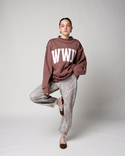 WWJD REVERSIBLE MOCK NECK SWEATSHIRT