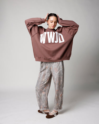 WWJD REVERSIBLE MOCK NECK SWEATSHIRT