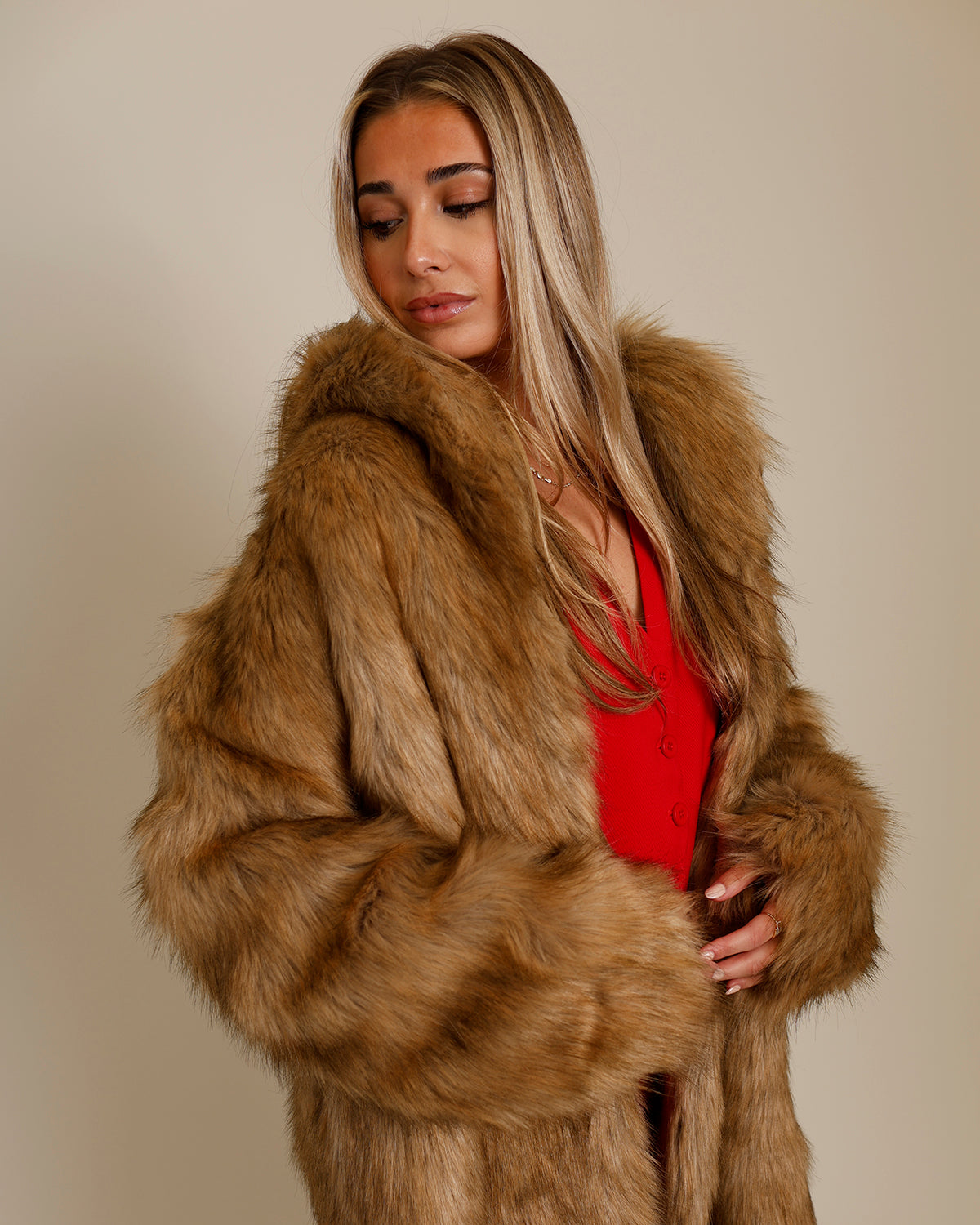 FREE PEOPLE ANNISE FUR COAT