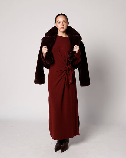 FRNCH VALERIANE DRESS X BORDEAUX