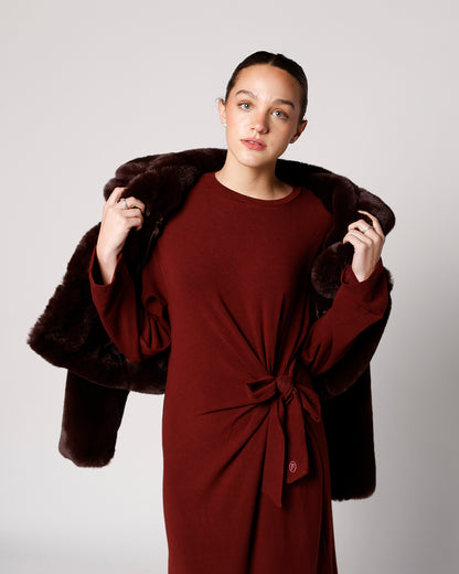 FRNCH VALERIANE DRESS X BORDEAUX