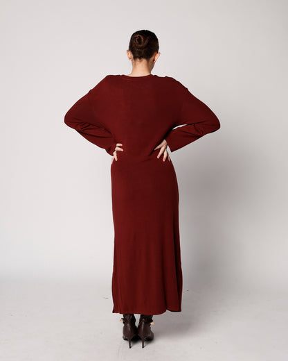 FRNCH VALERIANE DRESS X BORDEAUX