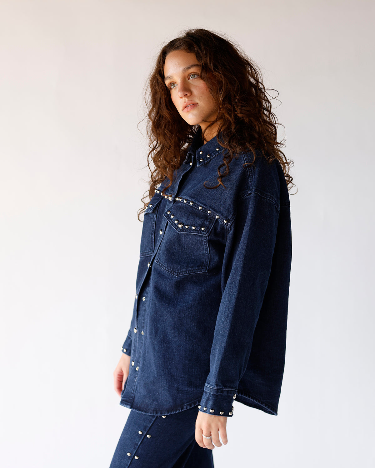 STUDDED + STUNNING DENIM JACKET